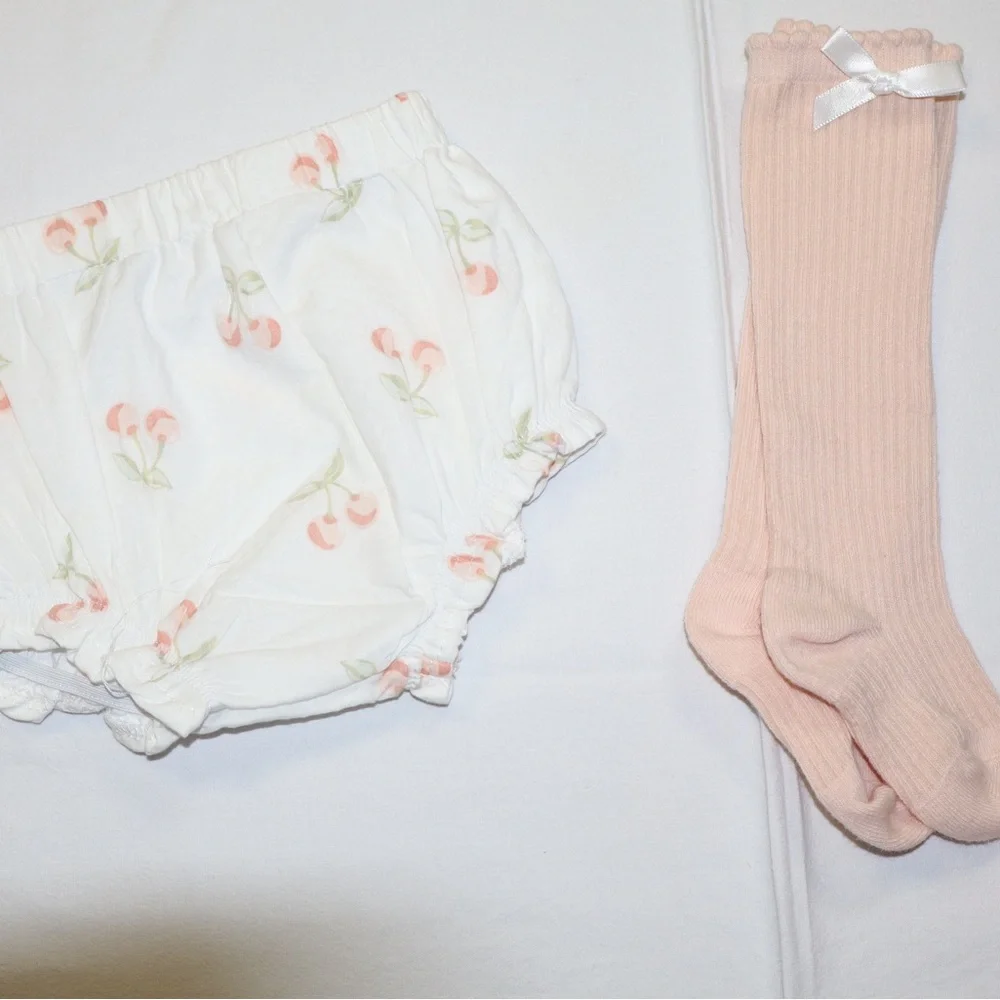 Nicole Miller Pink Quilted Jacket and Floral Set 6-9 months